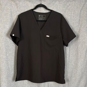 Women’s Catarina One Pocket Figs Black Scrub Top